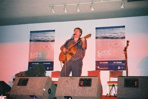 Nick at the Celtic Connections Festival Club, early Saturday 19 January 2001 - all photos by Paula